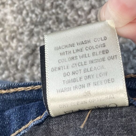 Flying Monkey Womens Cuffed Denim Jean Shorts Stretch Made In USA Size 26 - Picture 7 of 10